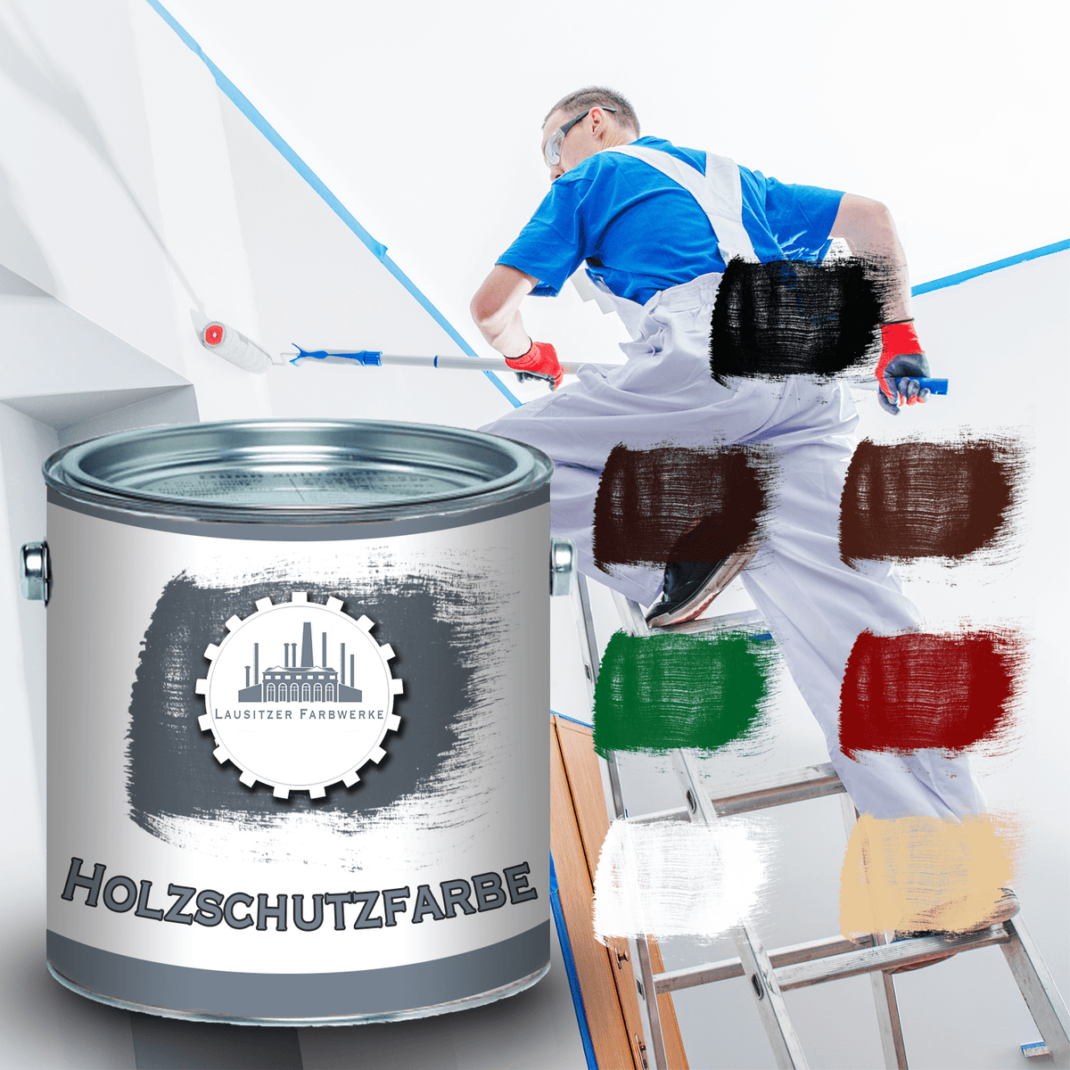FARBENLÖWE Lausitzer Farbwerke farba do ochrony drewna - odporny na UV