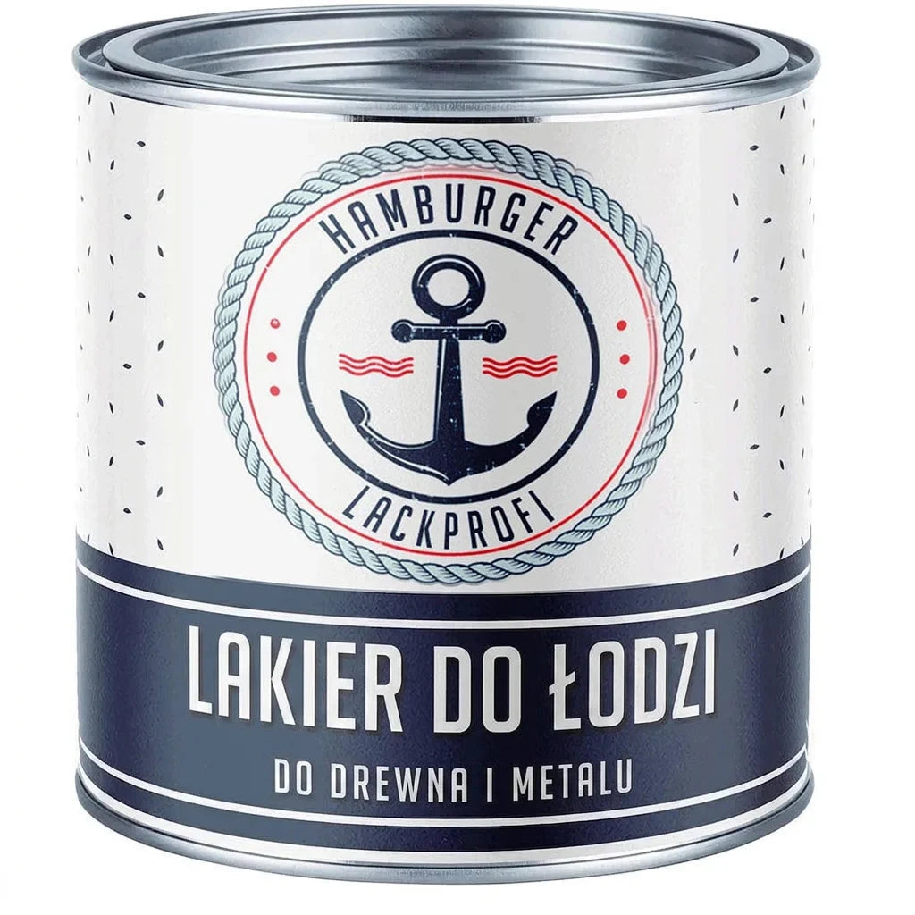 Puszka lakieru do łodzi Hamburger Lackprofi Bootslack, do drewna i metalu.