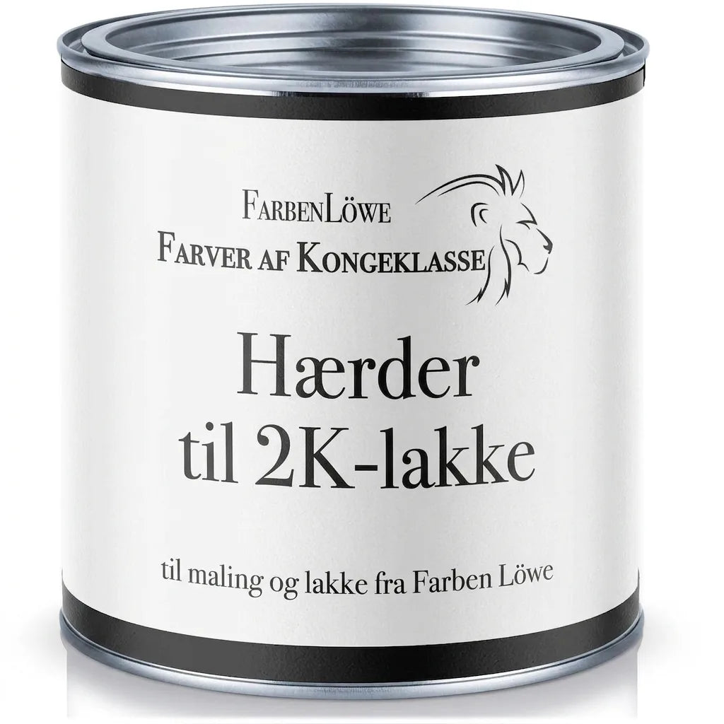 FarbenLöwe hærder til 2K maling. Produkt forbedrer holdbarhed og tørretid på lakker.