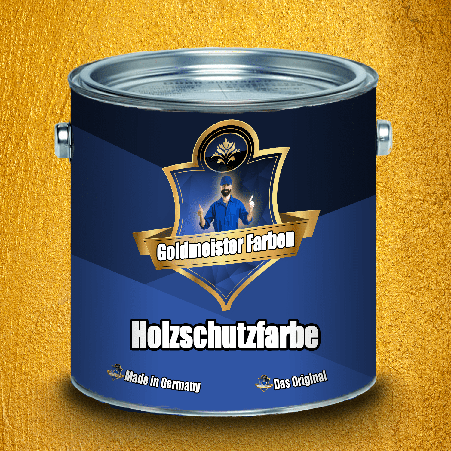 Goldmeister Farben PU Holzschutzfarbe - hochdeckende Wetterschutzfarbe - FARBENLÖWE